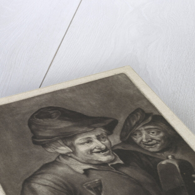 Old man with a bottle and a glass (version A) by Jan van der Bruggen