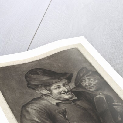 Old man with a bottle and a glass (version A) by Jan van der Bruggen