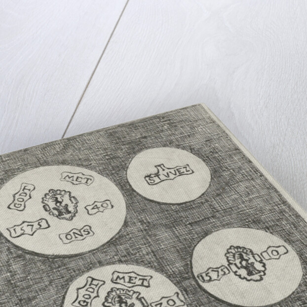 Two emergency coins beaten during the siege of Schoonhoven in 1575 by Eberhard Cornelis Rahms