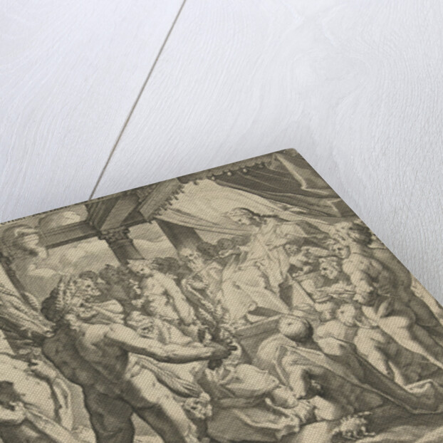 Phaethon asks his father if he could ride in his wagon by Franco Estius