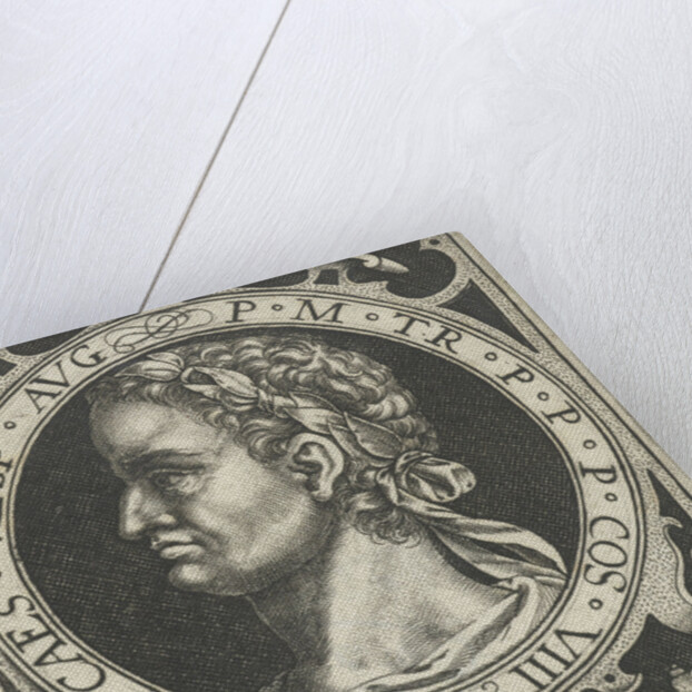 Portrait of Vespasian on medallion by Nicolaes de Bruyn