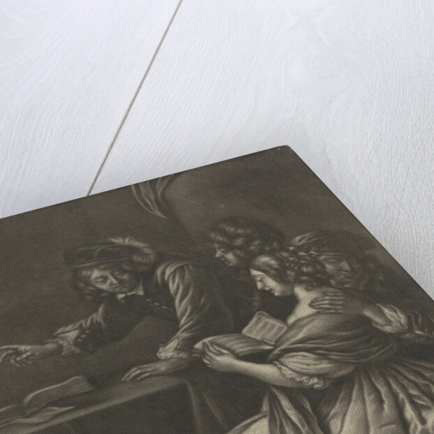 Companions around a table by Gerard Pietersz. van Zijl