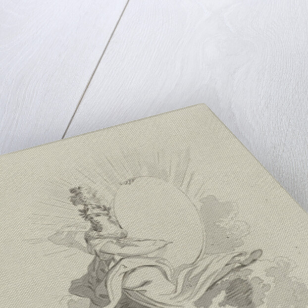 Minerva with a quill pen by Hermanus Fock