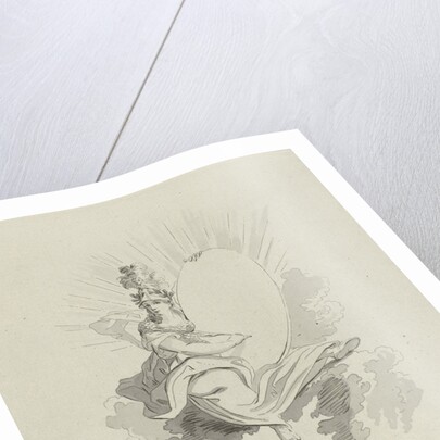 Minerva with a quill pen by Hermanus Fock