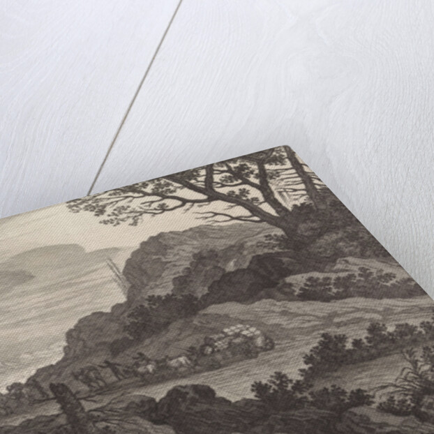 Mules on a road by Nicolaes Visscher I