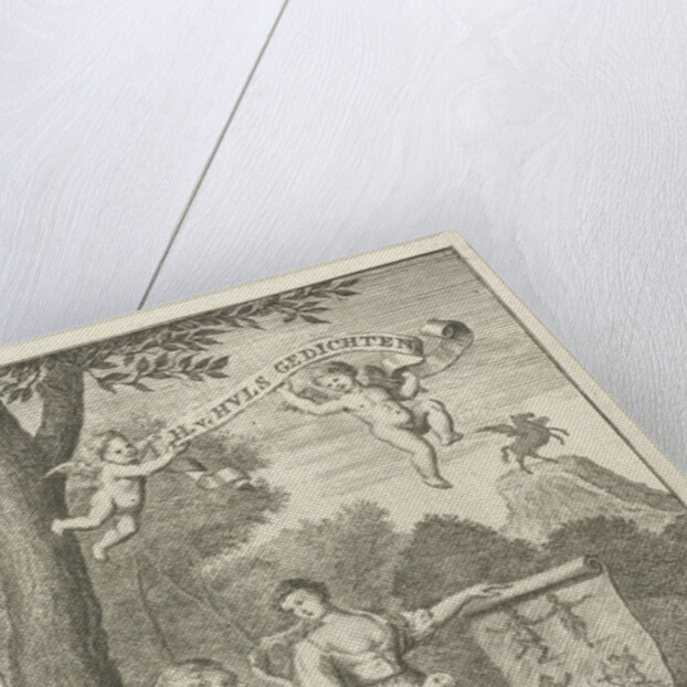 Poet and his muse, Gerard Melder by Abraham Ambrullaart