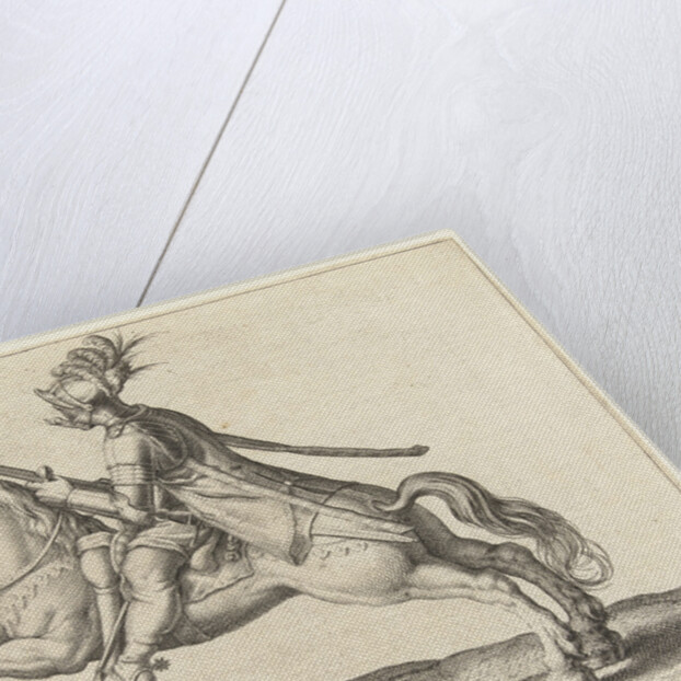 Horseman with harquebus, turned to the right by Zacharias Dolendo