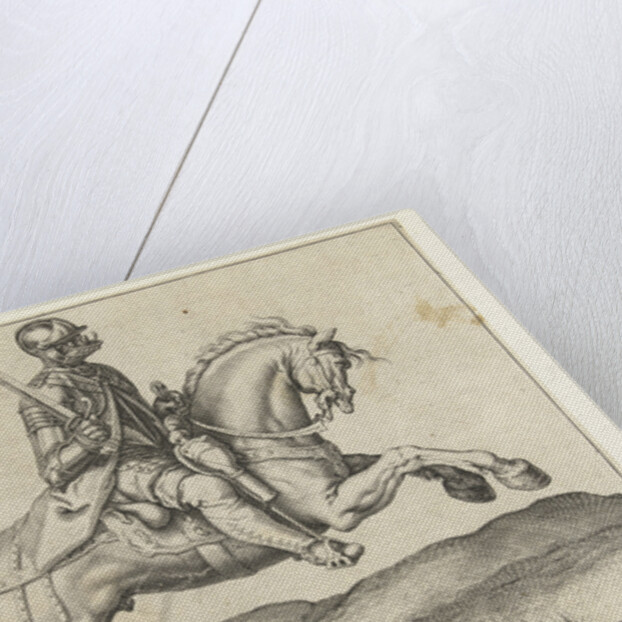 Rider with drawn sword by Jacob de Gheyn II