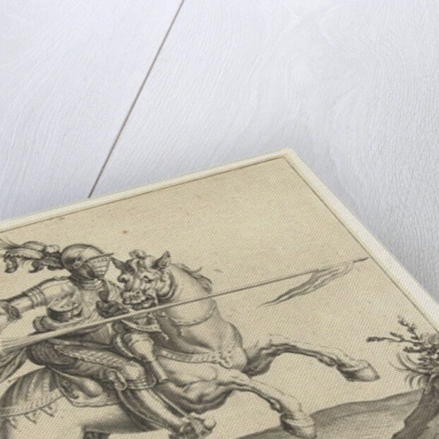 Spear Rider, offensive right by Jacob de Gheyn II