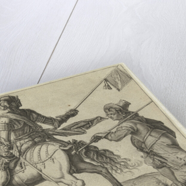 Rider with banner by Jacob de Gheyn II