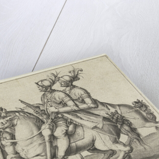 Three riders with guns by Jacob de Gheyn II