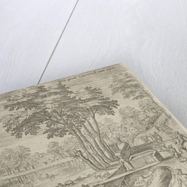 View of the canal of Ixelles, Elsene, Belgium by Claes Jansz. Visscher II