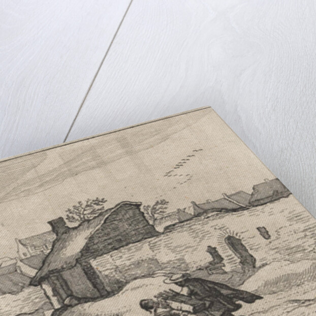 Farm in a city by Boëtius Adamsz. Bolswert