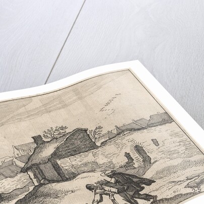 Farm in a city by Boëtius Adamsz. Bolswert