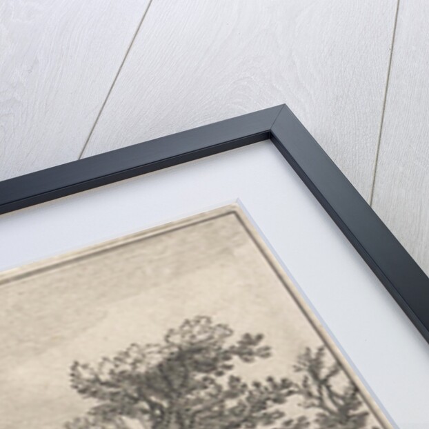 Farm and shepherd with his dog by Boëtius Adamsz. Bolswert