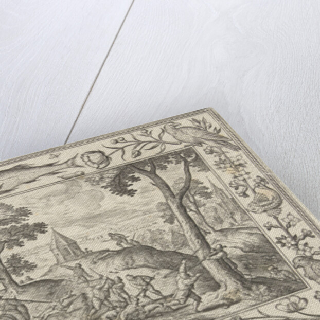 Wolf hunting by Eduwart van Hoeswinckel