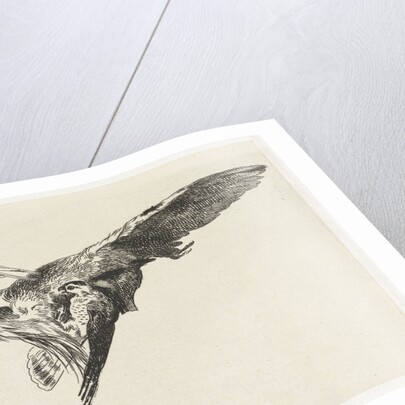 A falcon is a heron in flight by Guillaume Anne van der Brugghen