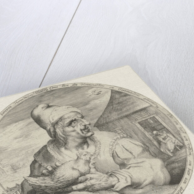 Hen-pecked husband by Cornelis Danckerts I