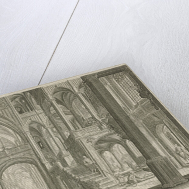 Interior of St. John Lateran in Rome by Claes Jansz. Visscher II