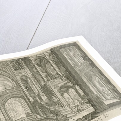 Interior of St. John Lateran in Rome by Claes Jansz. Visscher II