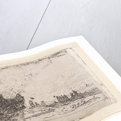 Ferry in Rhenen by Jan Weissenbruch