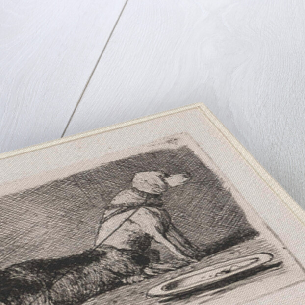 Two dogs by Jan Weissenbruch