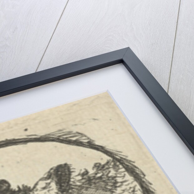 Cow's head in profile to the left by Simon Andreas Krausz