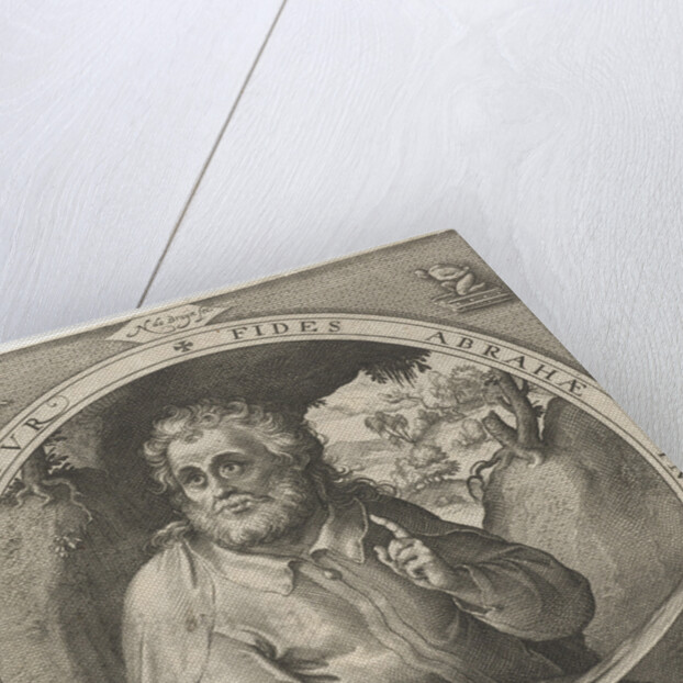 Abraham with knife in hand by Nicolaes de Bruyn