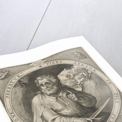 Abraham with knife in hand by Nicolaes de Bruyn