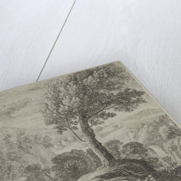 Joseph helps Mary off the donkey by Herman van Swanevelt