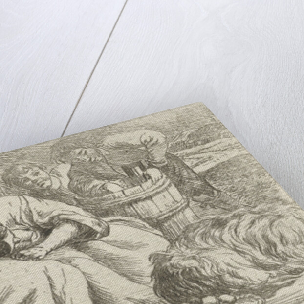 Old woman delouses a girl by Jan van Ossenbeeck