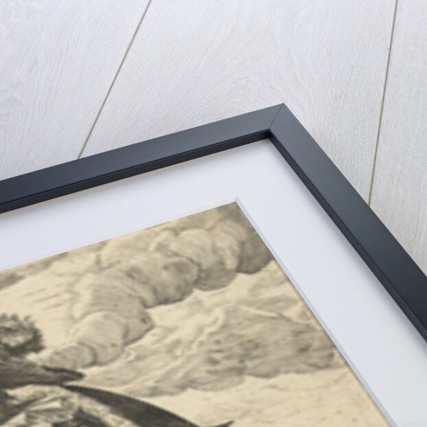 Soldier with sword and shield by Hendrick Goltzius