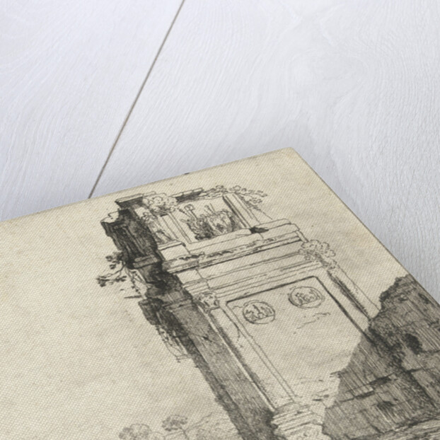 Ruin of Arch of Constantine in Rome by Cornelis van Poelenburch