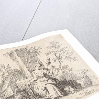 Spinning shepherdess by Paul van Somer II