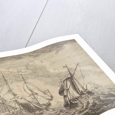 Seascape with two- and three-masters by Adam Silo