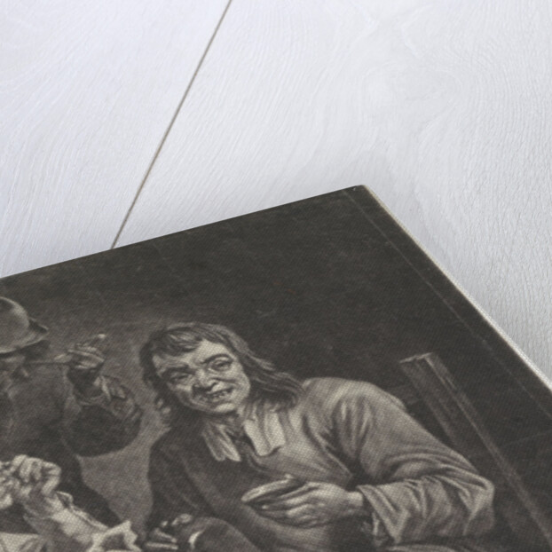 Drinking and smoking men by Jan van der Bruggen