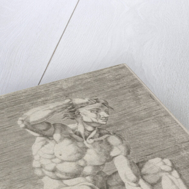 Figure from the Sistine Chapel, Rome Italy by Michelangelo