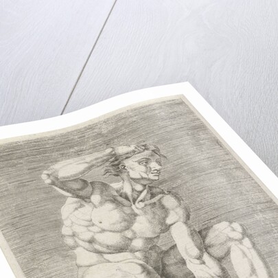 Figure from the Sistine Chapel, Rome Italy by Michelangelo