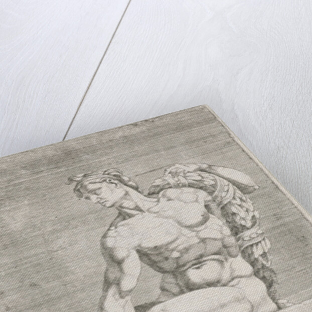 Figure from the Sistine Chapel, Rome Italy by Michelangelo