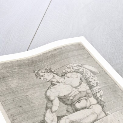 Figure from the Sistine Chapel, Rome Italy by Michelangelo