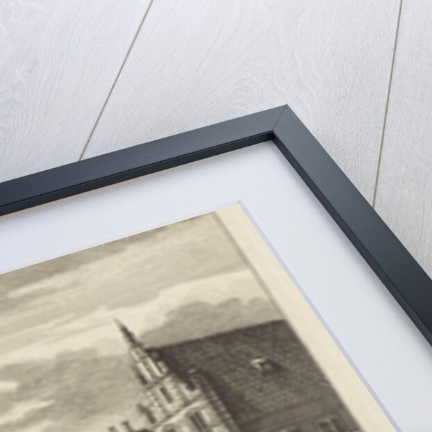 Two views in Alkmaar with the Plague House and St Elisabeth Hospital, The Netherlands by Abraham Rademaker