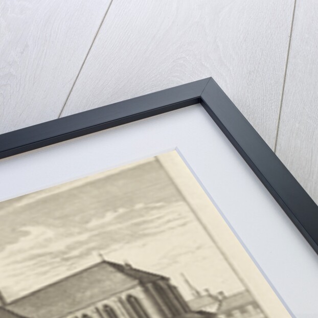 Two views in Alkmaar with the Great Church and the Chapel Church, The Netherlands by Abraham Rademaker