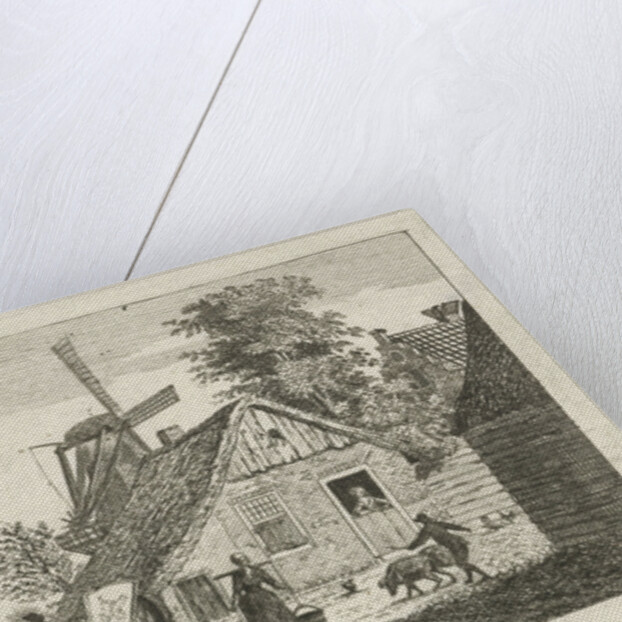 View of a village by Hendrik Roosing