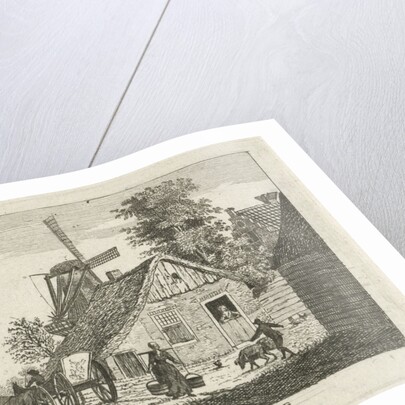 View of a village by Hendrik Roosing