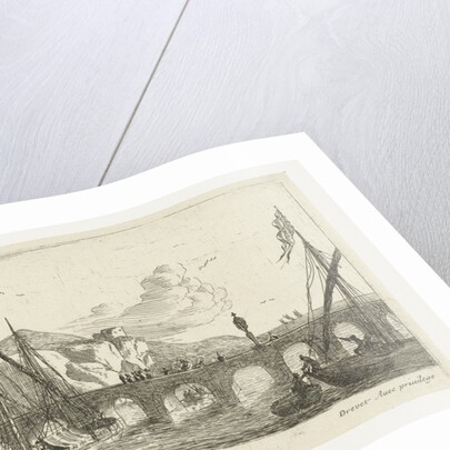 Bridge in ruins by Pierre Drevet