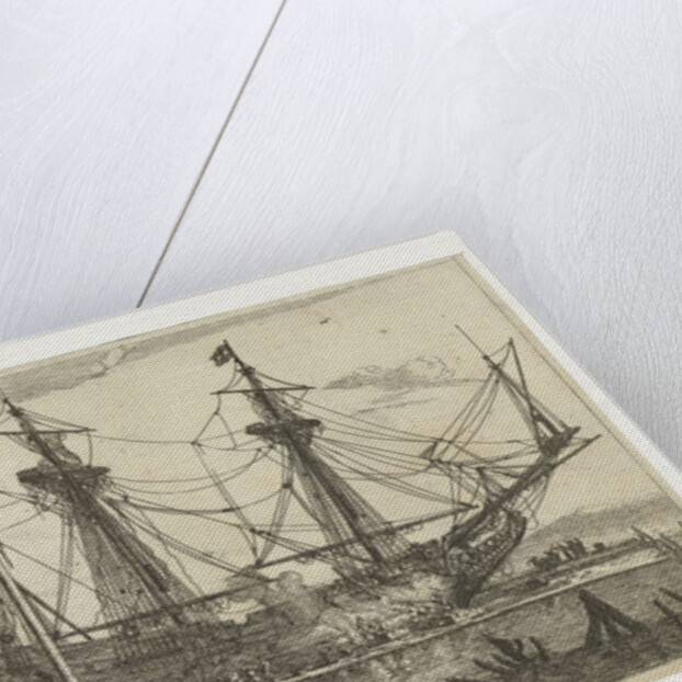 Repairs to the hull of a ship by Reinier Nooms