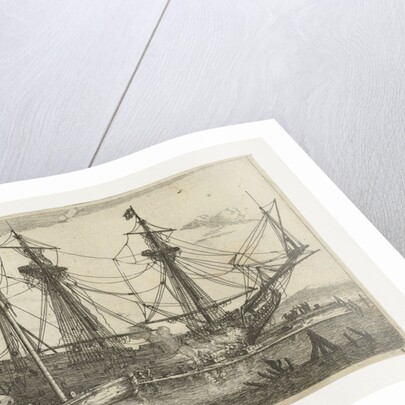 Repairs to the hull of a ship by Reinier Nooms