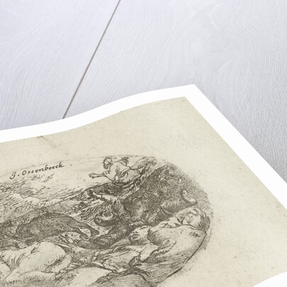 Two bears tear apart the children of Bethel by Jan van Ossenbeeck