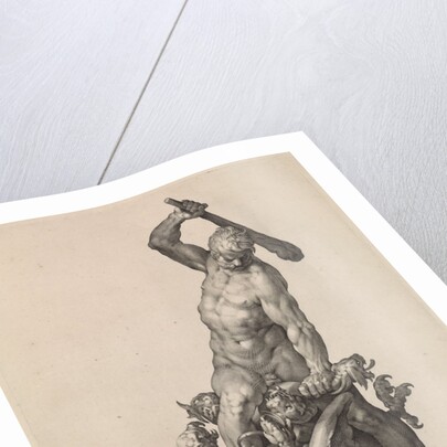 Hercules kills the Hydra of Lerna by Nicolaes Visscher I