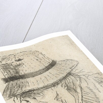 Man's Head with hat and pipe by Louis Bernard Coclers